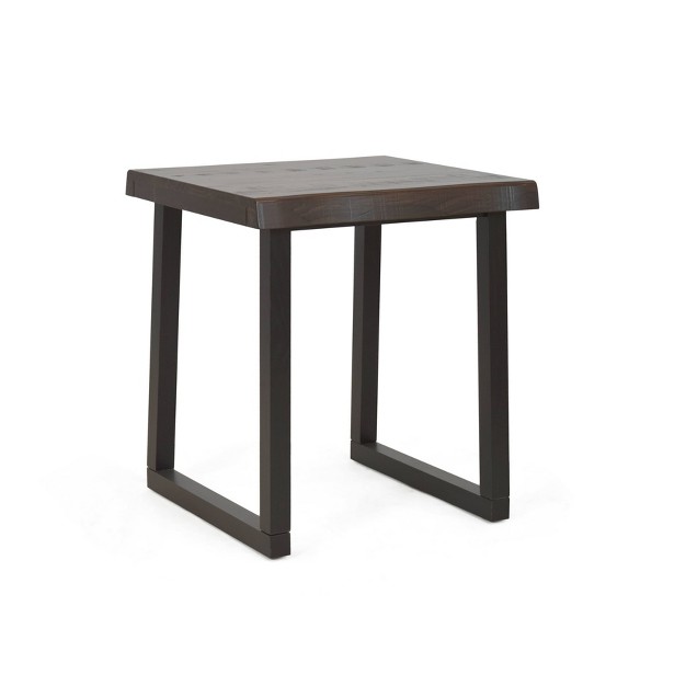 Jennings Live Edge End Table Cherry black Steve Silver Co