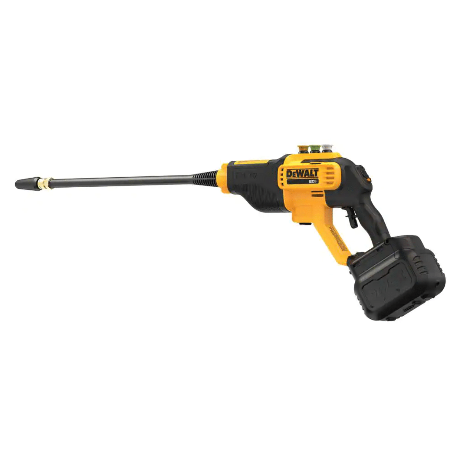 Dewalt 550PSI， 1.0GPM Cold Water Cordless Electric Power Cleaner with 20V 5.0Ah Battery， Charger and Tool Bag