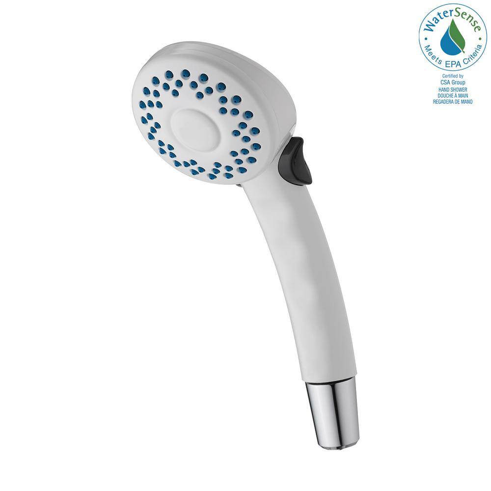 Delta 2-Spray Patterns 1.75 GPM 2.8 in. Wall Mount Handheld Shower Head in White 59462-WHB18-PK