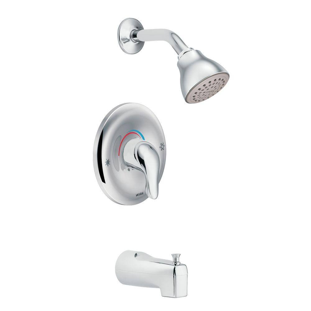 MOEN Chateau Posi-Temp Single-Handle 1-Spray Tub and Shower Faucet in Chrome (Valve Included) L2353