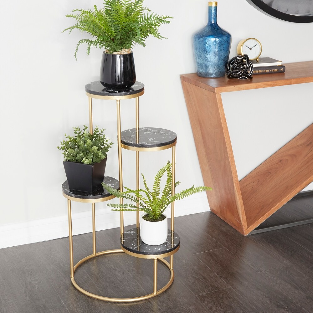 Metal Modern Plantstand   17 x 17 x 31