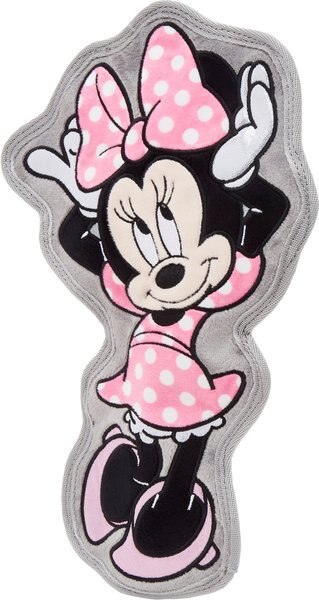 Disney Minnie Mouse Flat Plush Squeaky Dog Toy