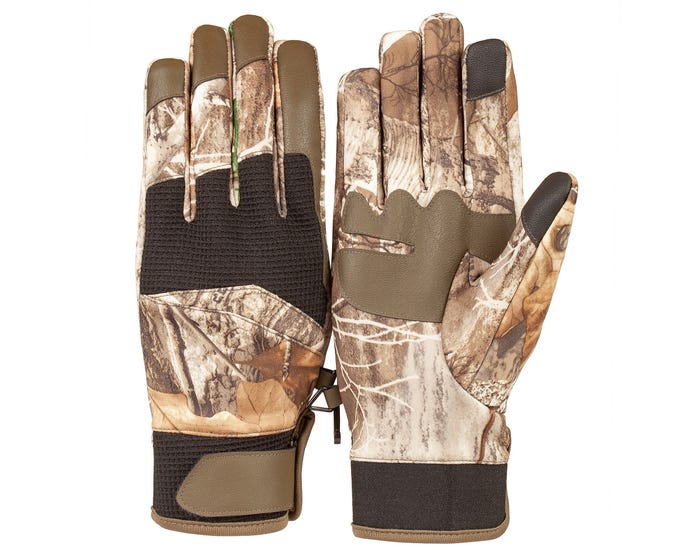 Lincoln Outfitters Men’s Light Weight Unlined DWR Shooter’s Glove Real Tree Edge D-1410-EDG