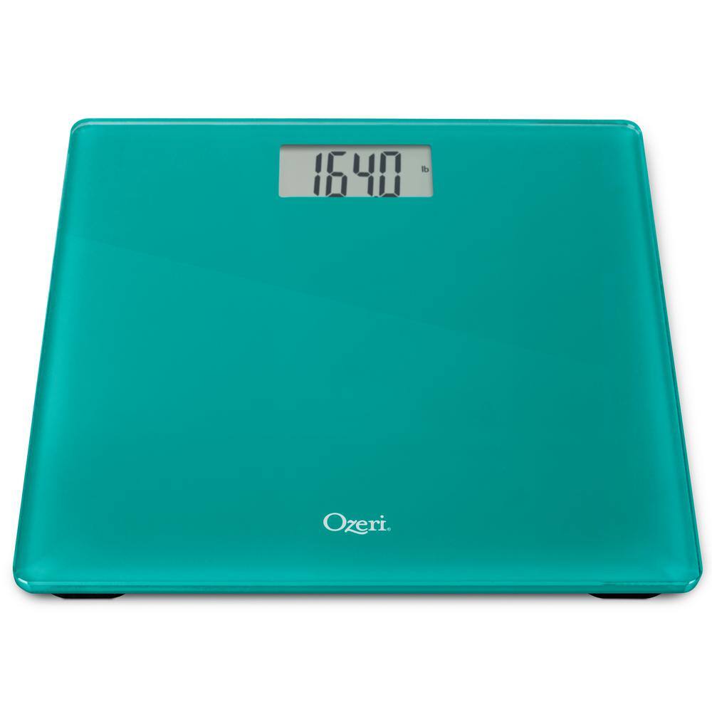 Ozeri Precision Digital Bath Scale (400 lbs. Edition) in Tempered Glass with Step-On Activation ZB18-BL