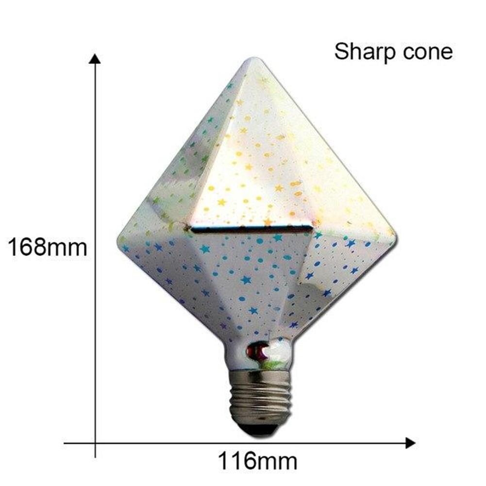 3D retro Vintage Night Light Led Bulb Lamp 220V G95 Lampara Ampoule lampada Star Holiday Decoration Lighting Sharp cone - Medium Shopping - The Best Deals on String Lights | 33810374