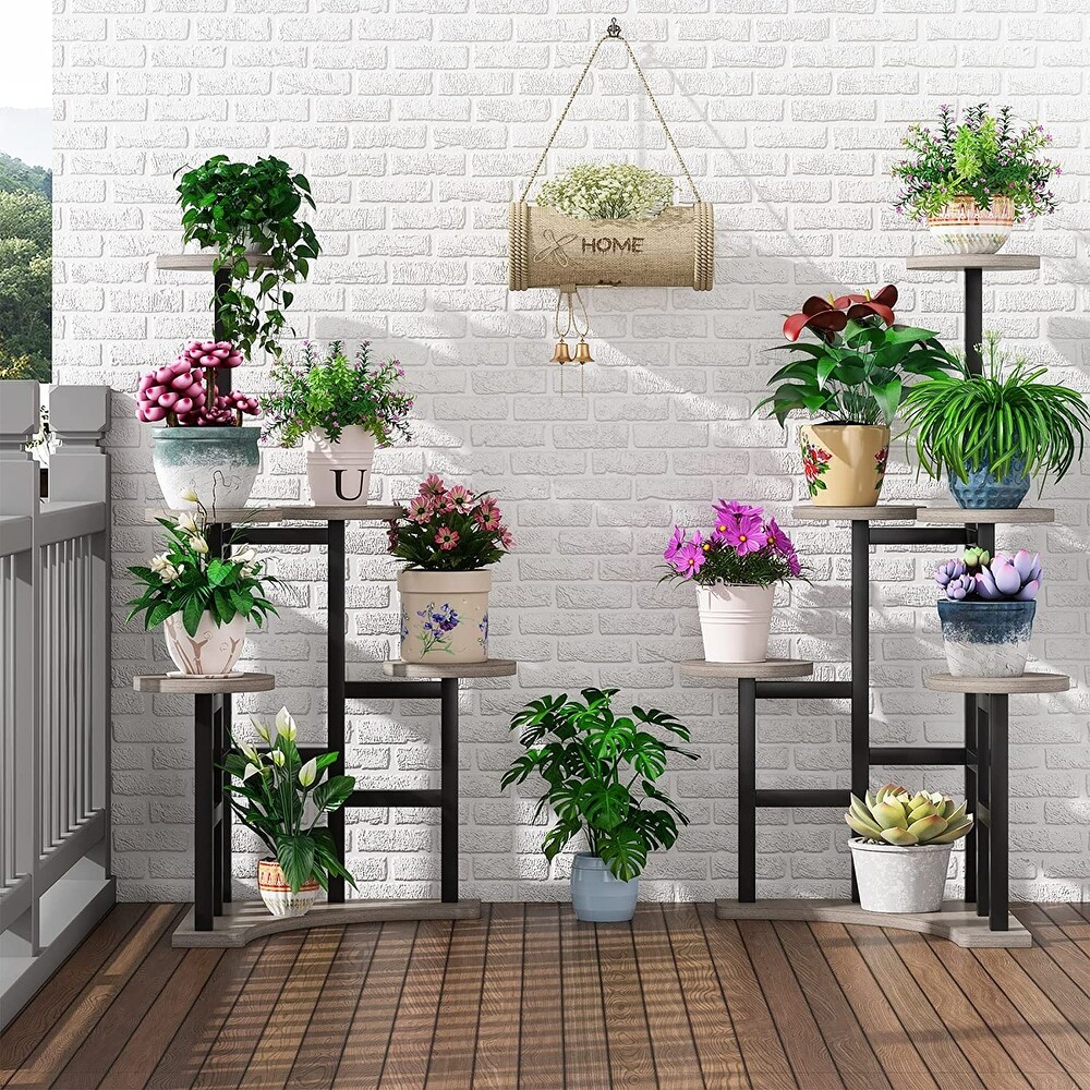 Corner Plant Stand Indoor  6 Tiered Plant Shelf Flower Stand