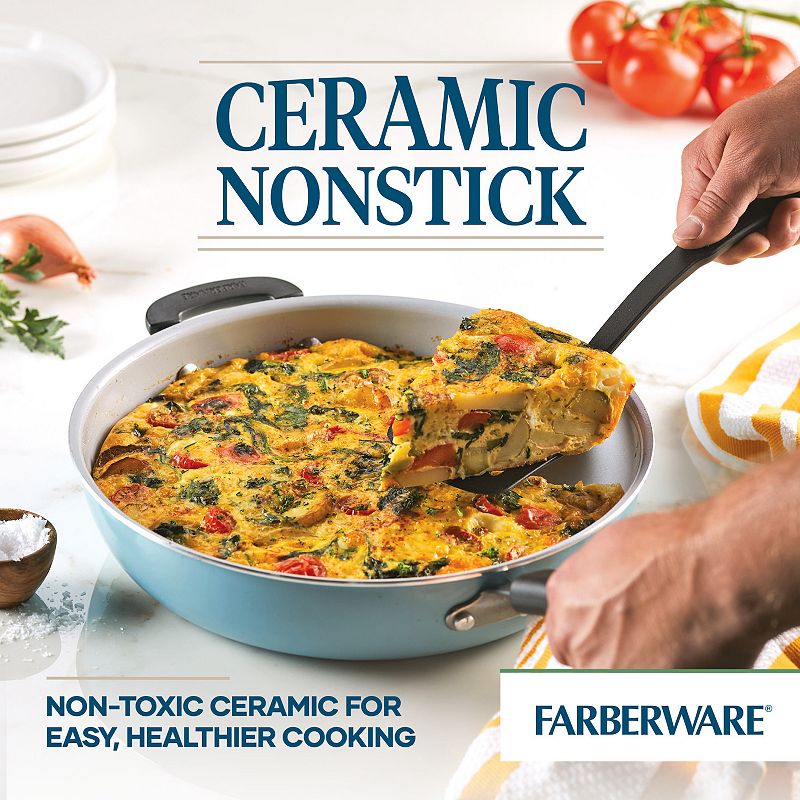 Farberware Eco Advantage Ceramic Nonstick Deep Frypan with Helper Handle