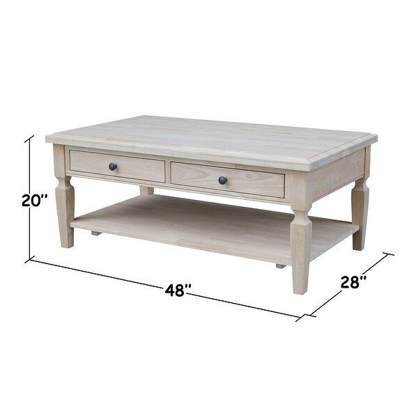 Vista Solid Wood Coffee Table - 48