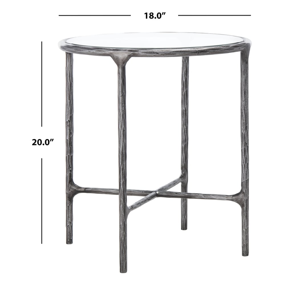 SAFAVIEH Couture Jessa Forged Metal Round End Table   18\