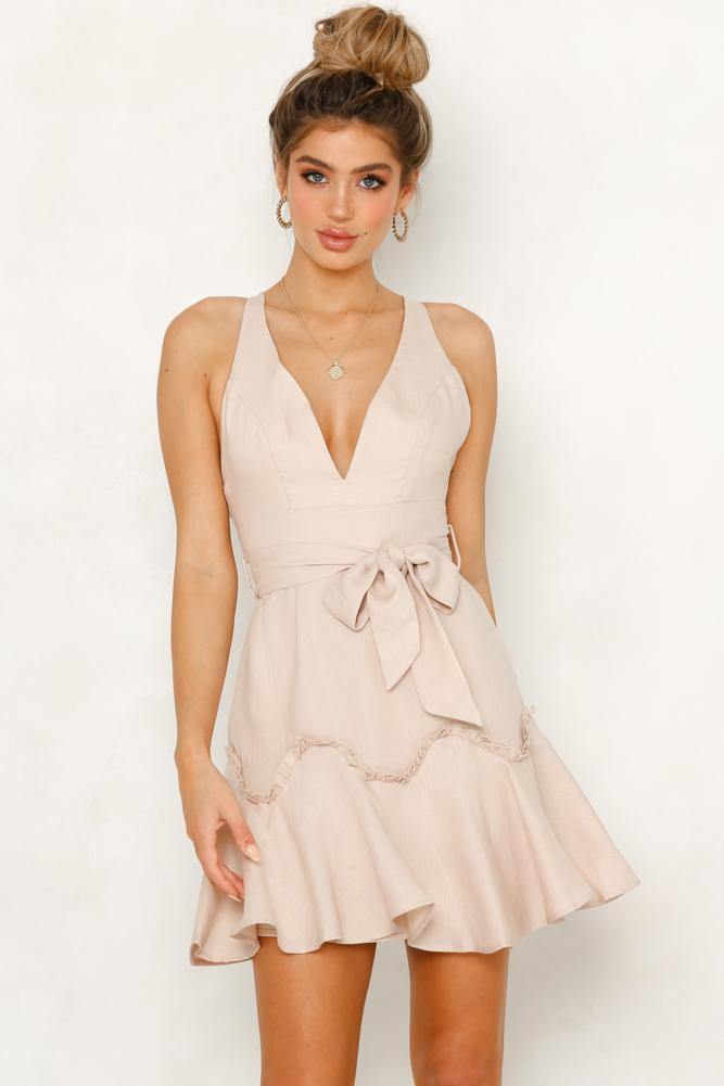 Love Song Dress Beige