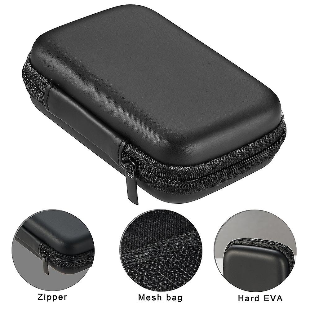 Multifunctional Storage Bag Portable Eva Fingertip Pulse Oximeter Storage Bag Hard Shockproof Storage Case Black  1 Hostanddata Line