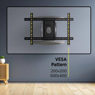 ProMounts Full Motion Articulating TV Wall Mount for 42 in. - 85 in. VESA 200x200 to 600x400 TV Mounting Bracket with Post Level MA641