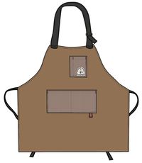 Yard Organic Cotton Denim Apron - Coconut