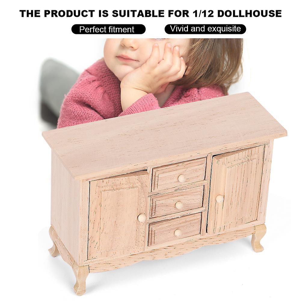 1:12 Cabinet Drawer Furniture Model Toy Dollhouse Miniature Simulated Accessorydrawer Cabinet