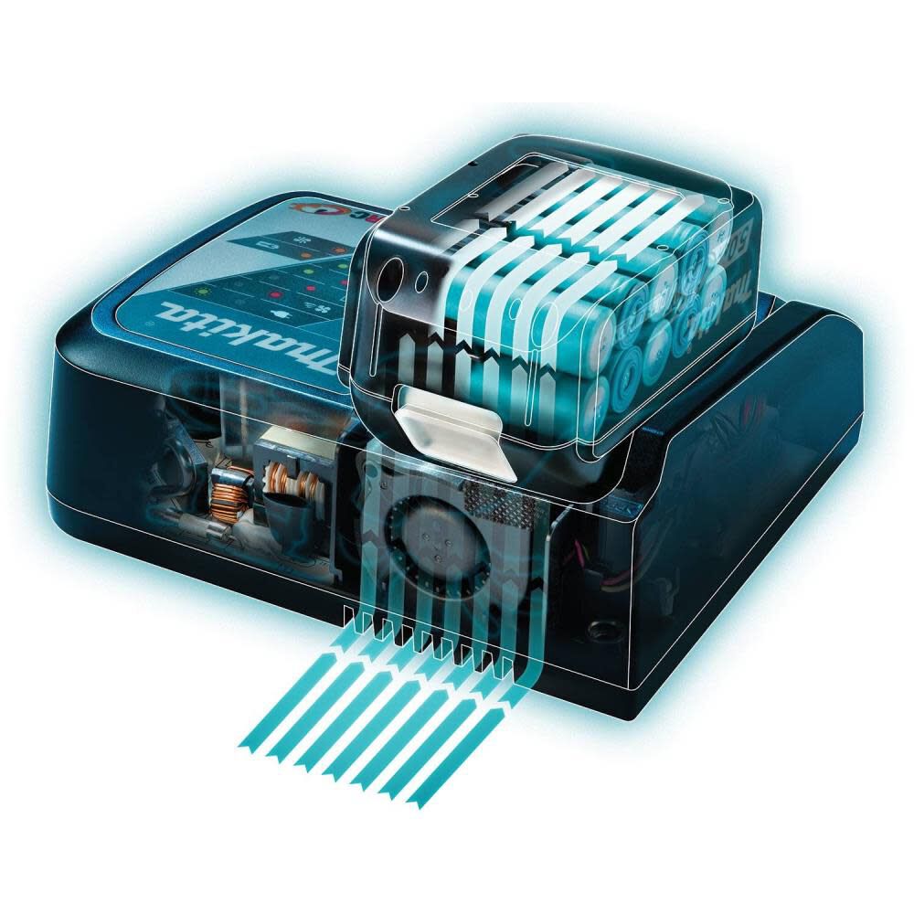 Makita 18V LXT 4.0Ah Lithium-Ion Battery and Rapid Optimum Charger Starter Pack BL1840BDC2 from Makita