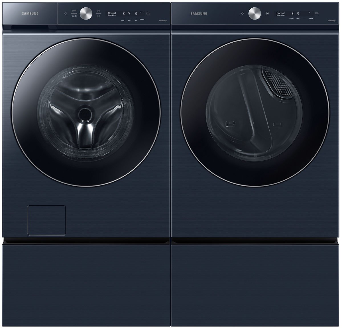  Bespoke 7.6 Cu. Ft. Brushed Navy Ultra Capacity Gas Dryer With AI Optimal Dry And Super Speed Dry