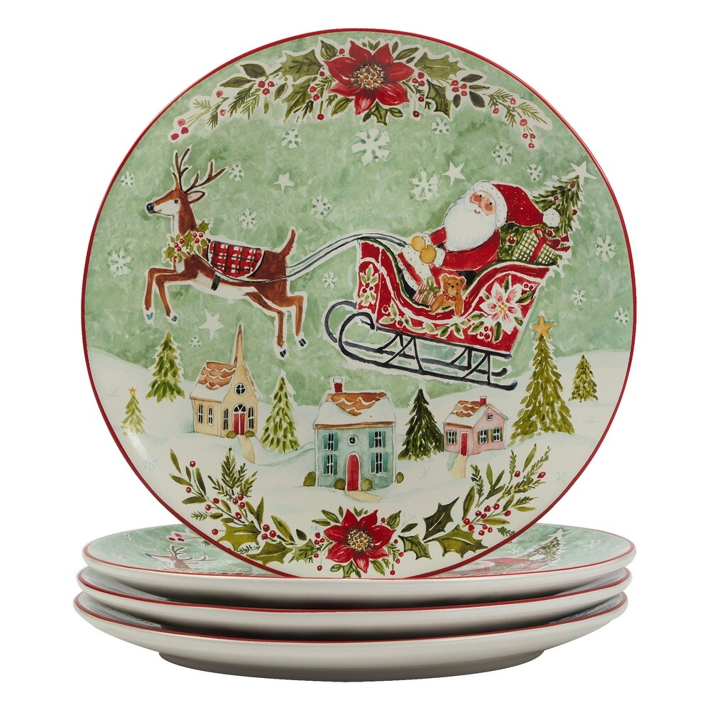 Certified International Joy of Christmas 16 Piece Dinnerware Set  Service for 4