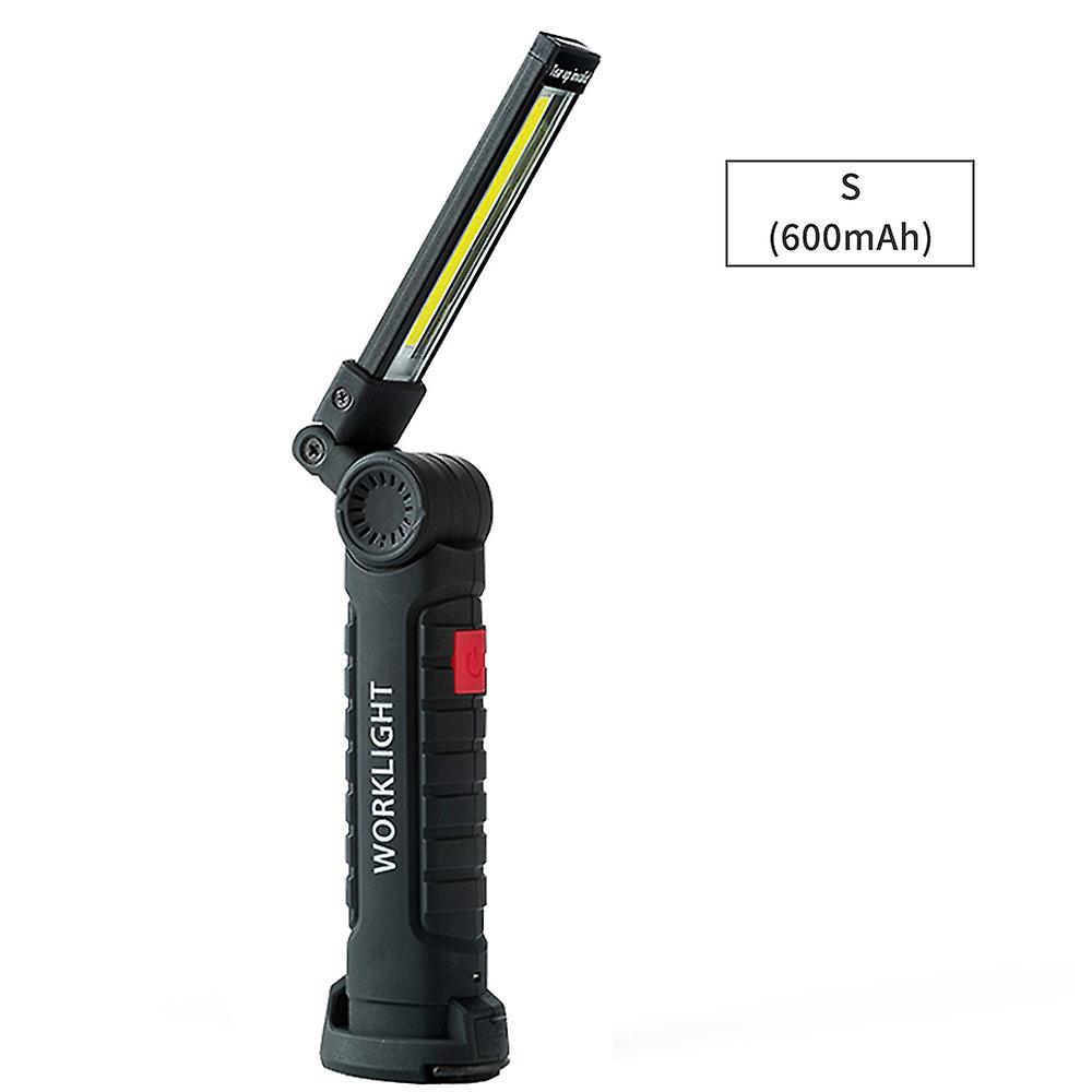 Leds Work Light Cob Usb Rechargeable Rotating Foldable Flashlight 5 Mode Portable Handheld Torch With Magnetics Base For Outdoor Indoor Emergency Car