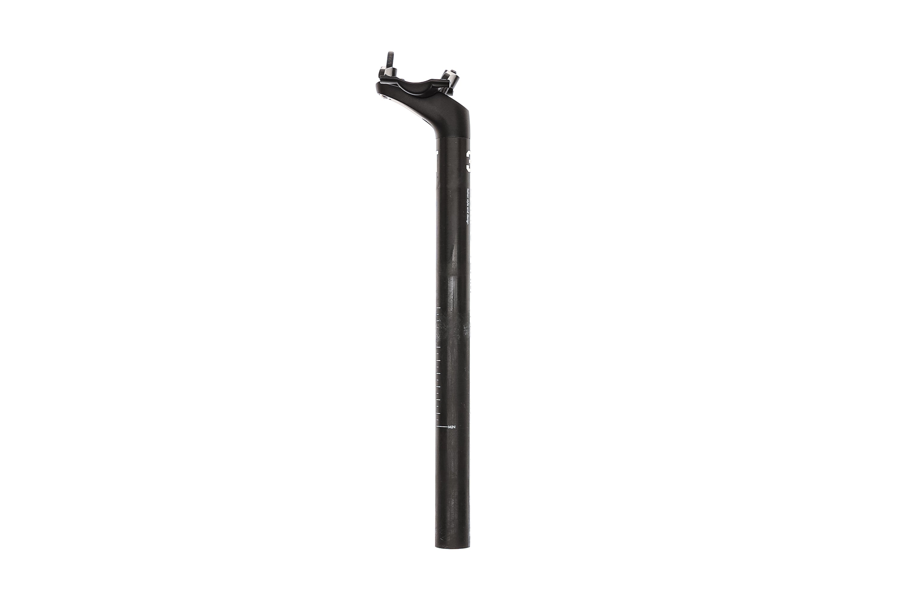 3T Dorico Team Seatpost 27.2x350mm Carbon 25mm Setback Black/White