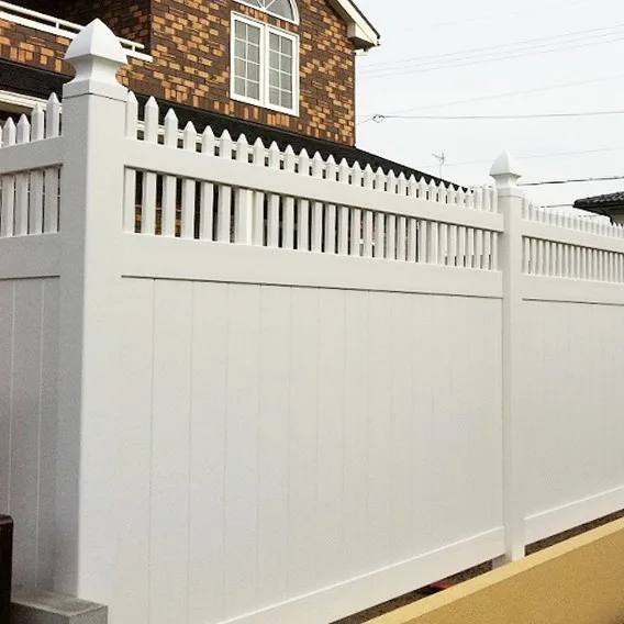 First classic pvc fence with pickets fencing trellis   gates