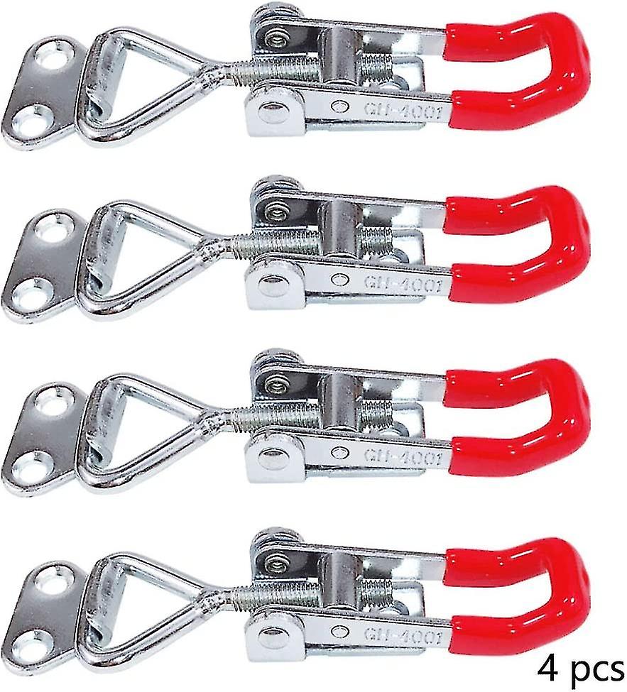 4 Pieces Adjustable Toggle Latch Toggle Latch Adjustable Clamp Latch Wardrobe Quick Release Hook Metal Adjustable Toggle Latch For Equipment Fastening