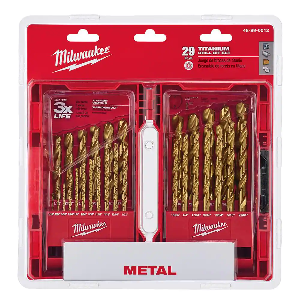 Milwaukee 48-89-0012 Titanium Drill Bit Set (29-Piece)