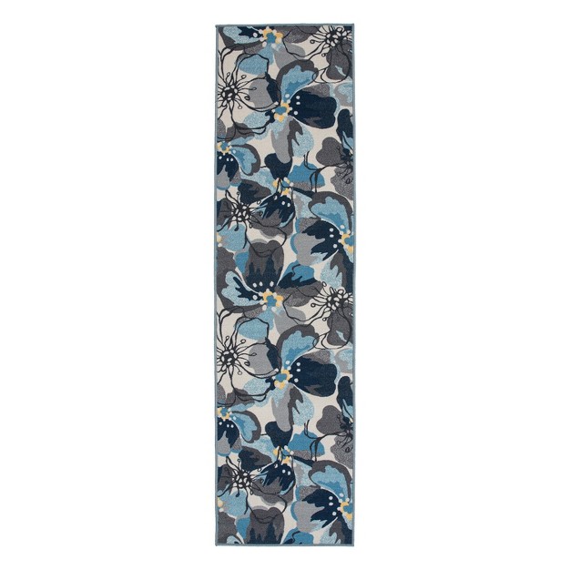 World Rug Gallery Modern Floral Non slip non skid Area Rug