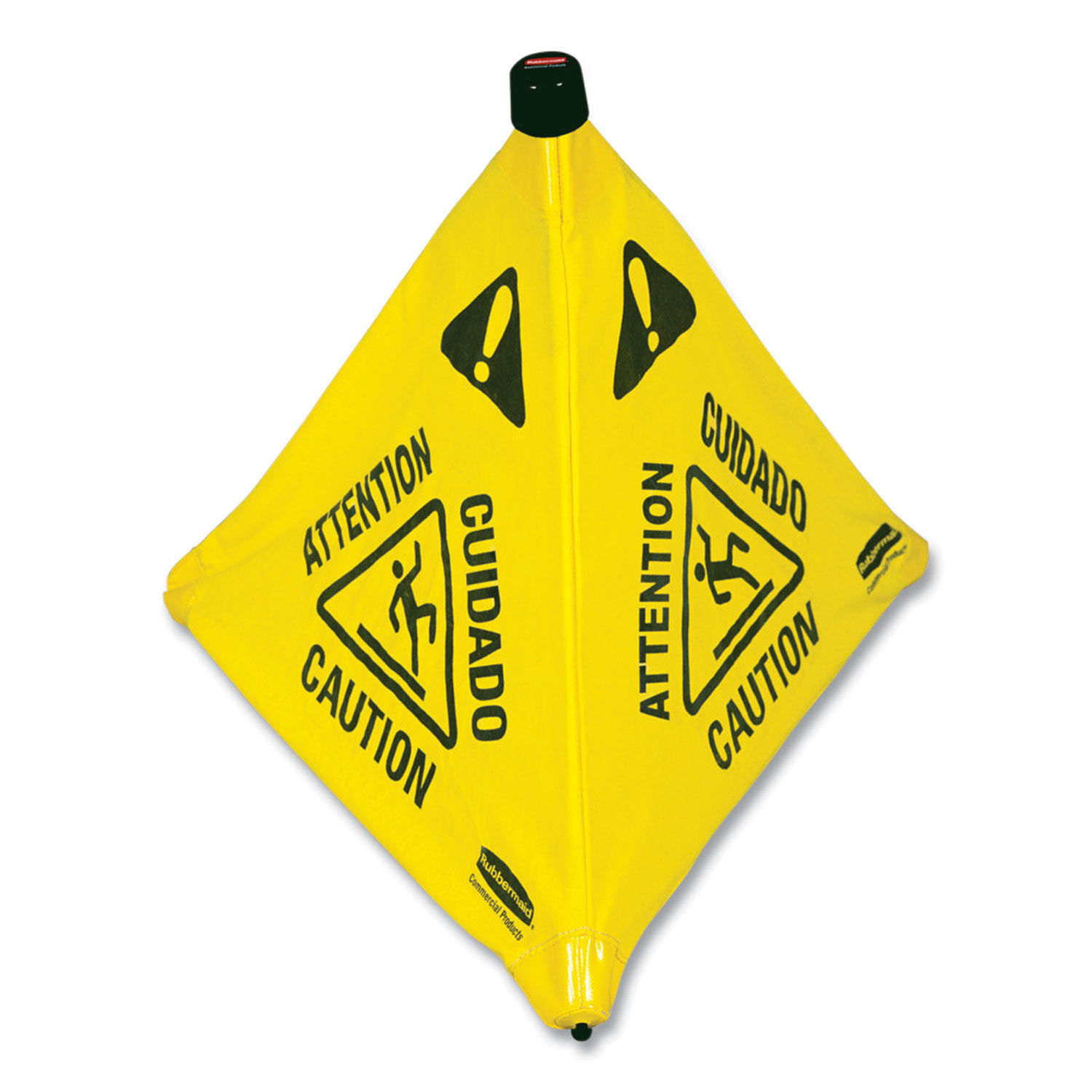 Multilingual Pop-Up Wet Floor Safety Cone by Rubbermaidandreg; Commercial RCP9S0100YL