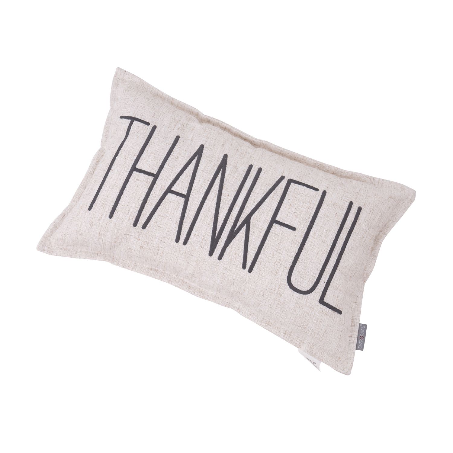 EVERGRACE Waska Thankful Linen Blend Throw Pillow