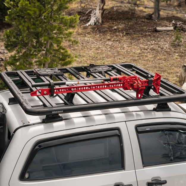 Yakima 60 By 54 Inch Aluminum Roof Mount Locknload 3 Bar System Heavy Duty Roof Rack Platform With 165 Pound Load Capacity Black