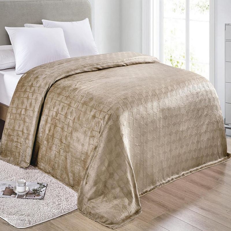 Amrani Bedcover Embossed Soft Premium Microplush Blanket