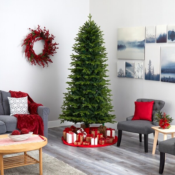 8' Belgium Fir Natural Look Artificial Christmas Tree