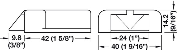 Hafele 833.89.143 Universal Door Contact Switch  M...