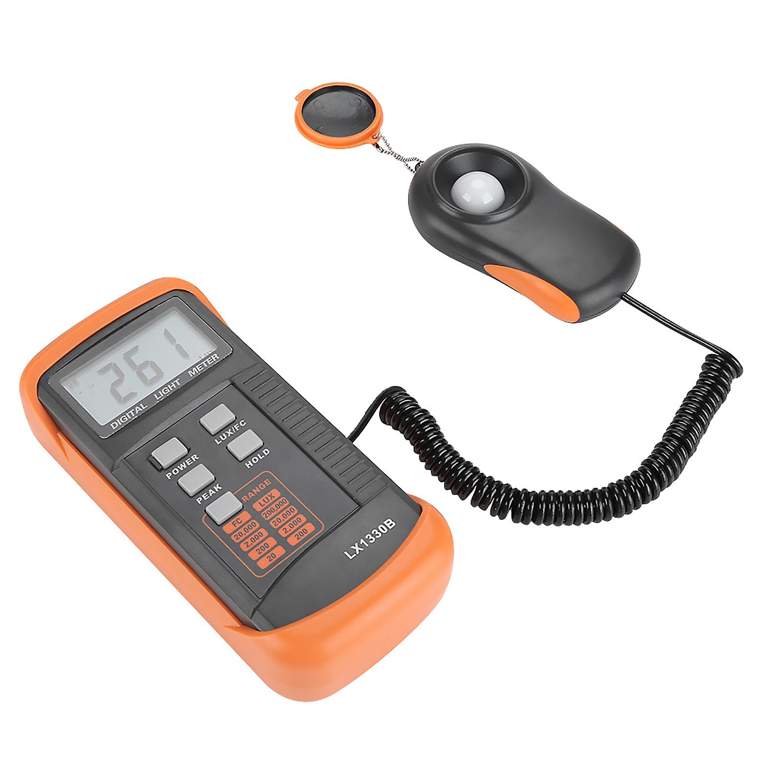 Lx1330b Digital Luxmeter Lcd Display Light Meter 0-200，000 Lux Testing Illuminometer