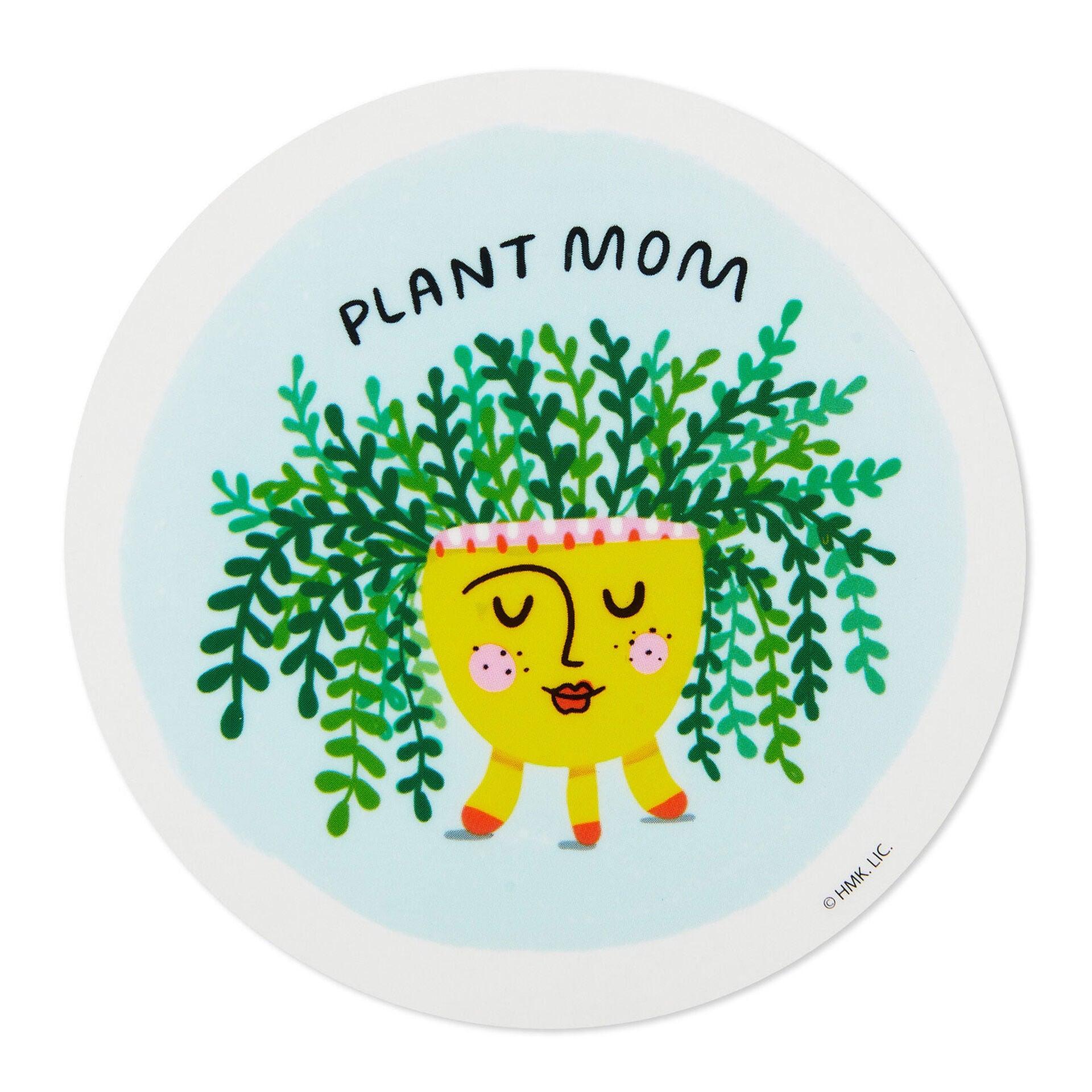 Hallmark  Plant Mom Round Vinyl Decal