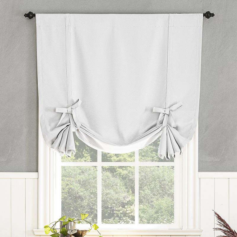 Sun Zero Mercer Energy Saving Blackout Window Tie-Up Shade