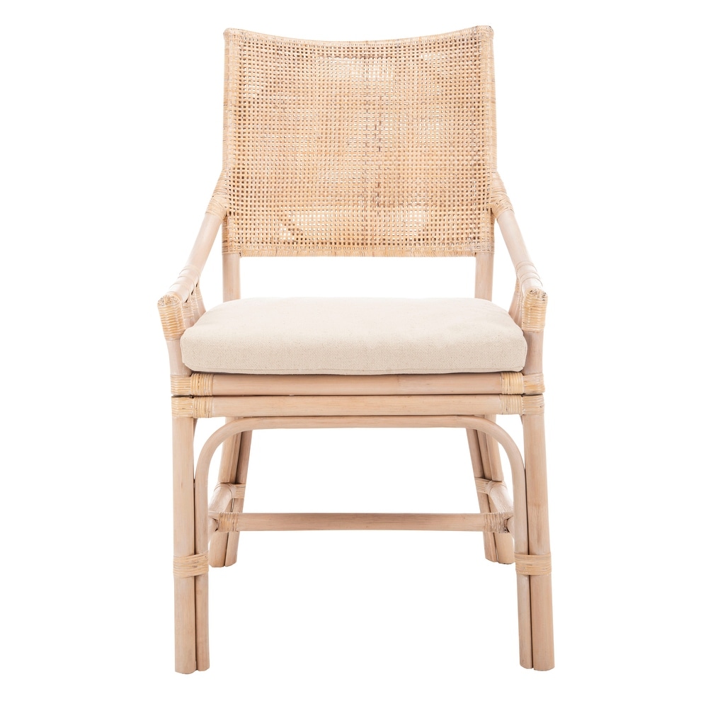 SAFAVIEH Donatella Coastal Rattan Cushion Chair   22\