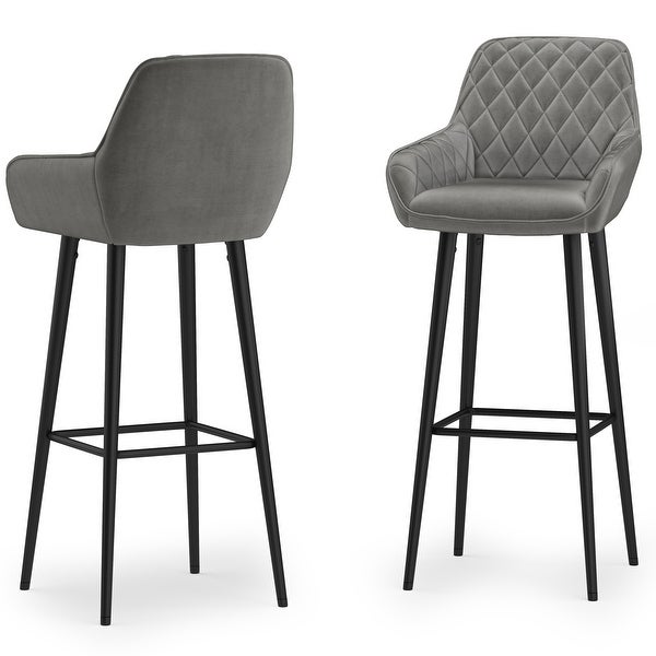 WYNDENHALL Whitefield Mid Century Modern Bar Stool (Set of 2) - 20.87