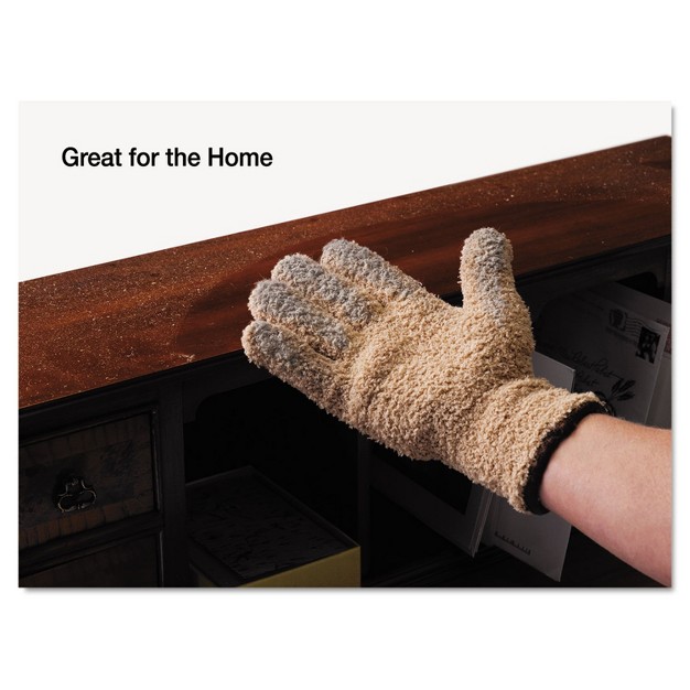 Master Caster Cleangreen Microfiber Cleaning And Dusting Gloves Pair 18040