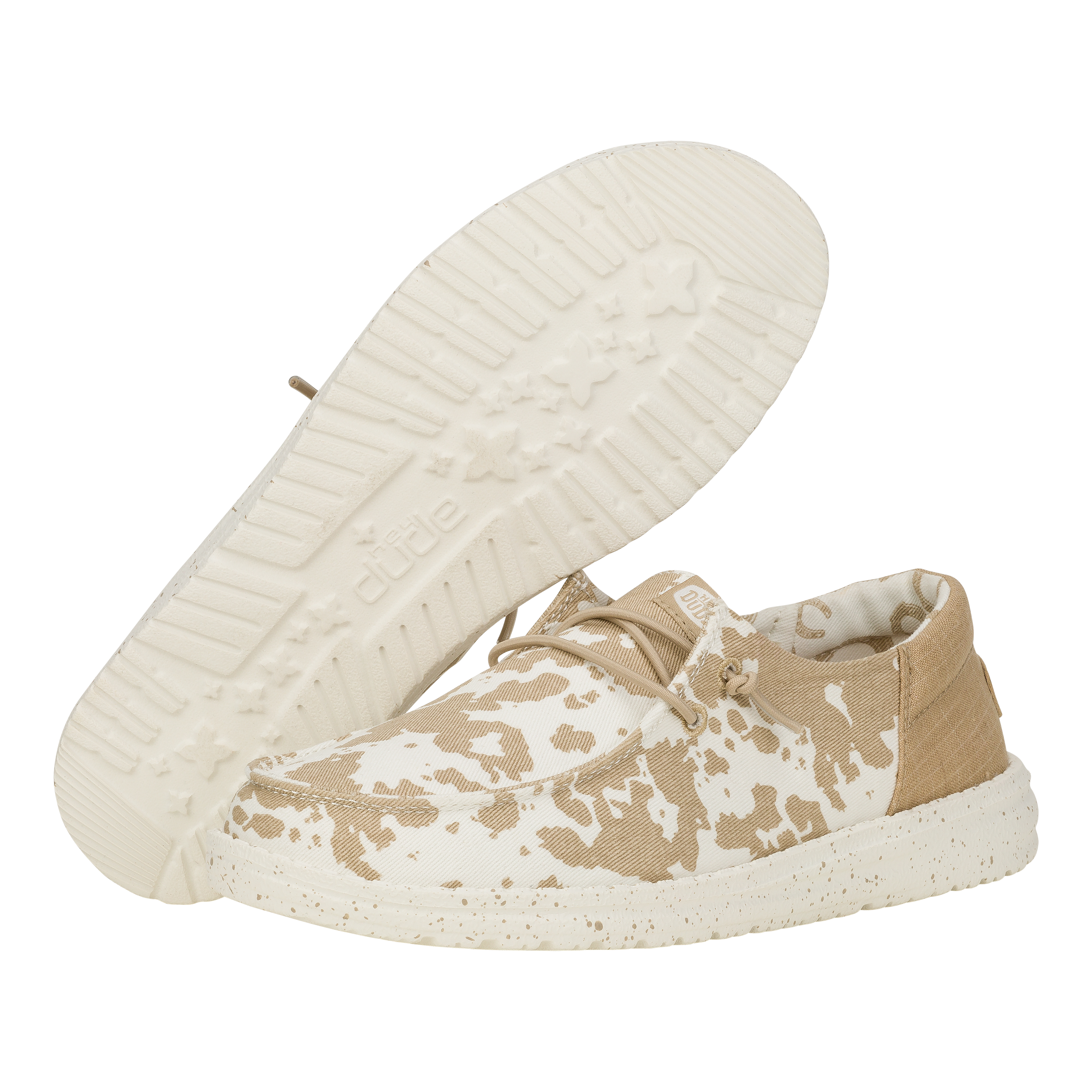 Wendy Funk Cow - Tan/White