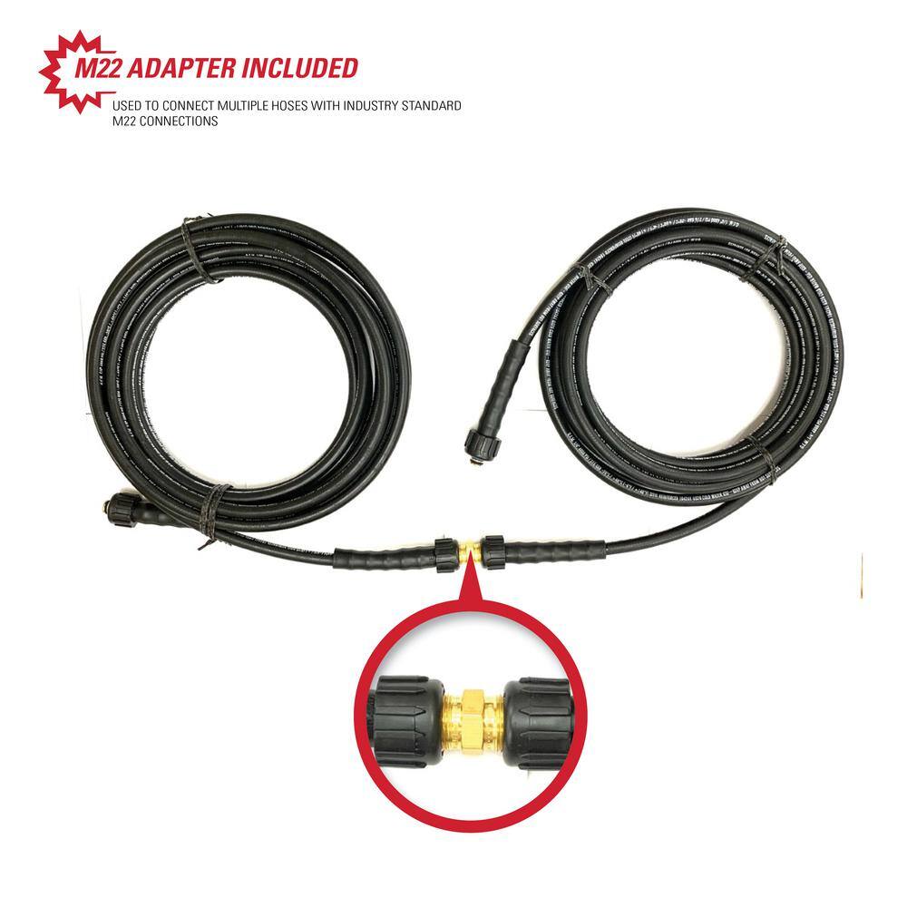 SIMPSON Santoprene 14 in. x 25 ft. Hose Attachment for 4000 PSI Pressure Washers 41182