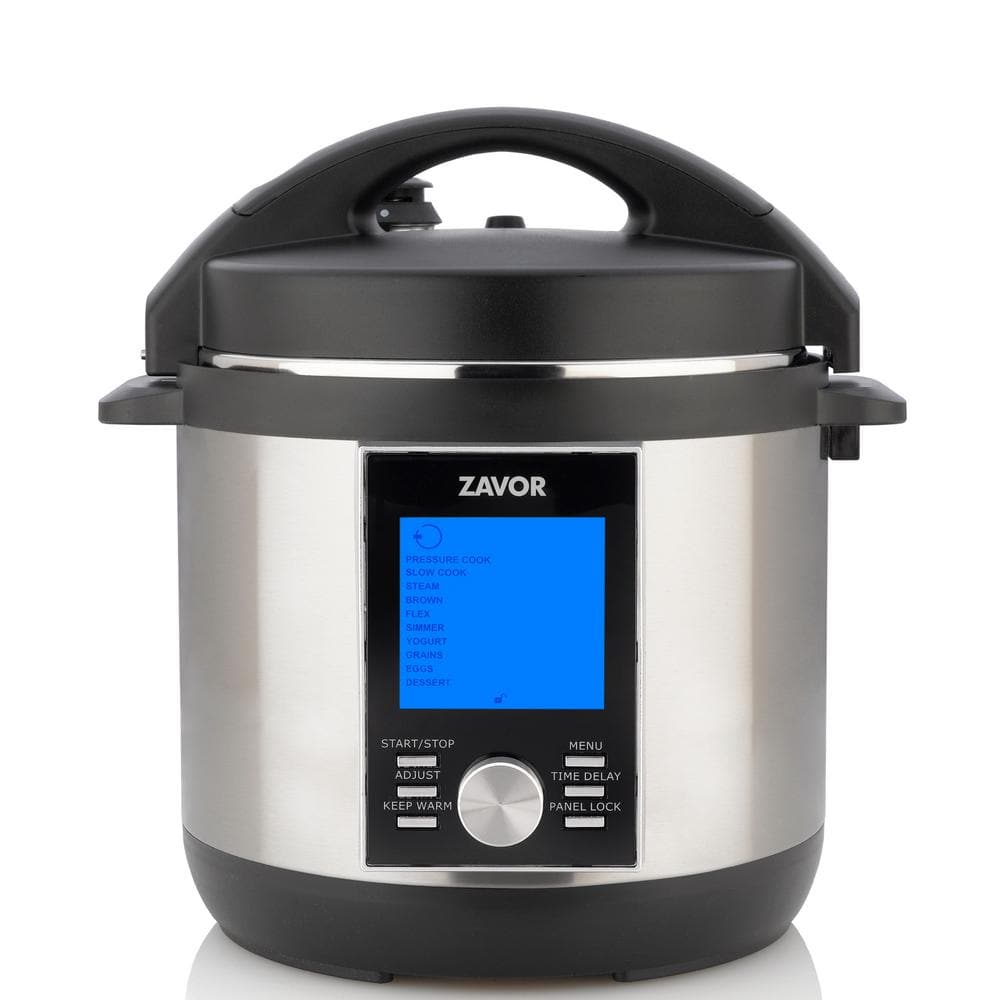 Zavor LUX LCD 4 Qt. Stainless Steel Electric Pressure Cooker with Stainless Steel Cooking Pot ZSELL01