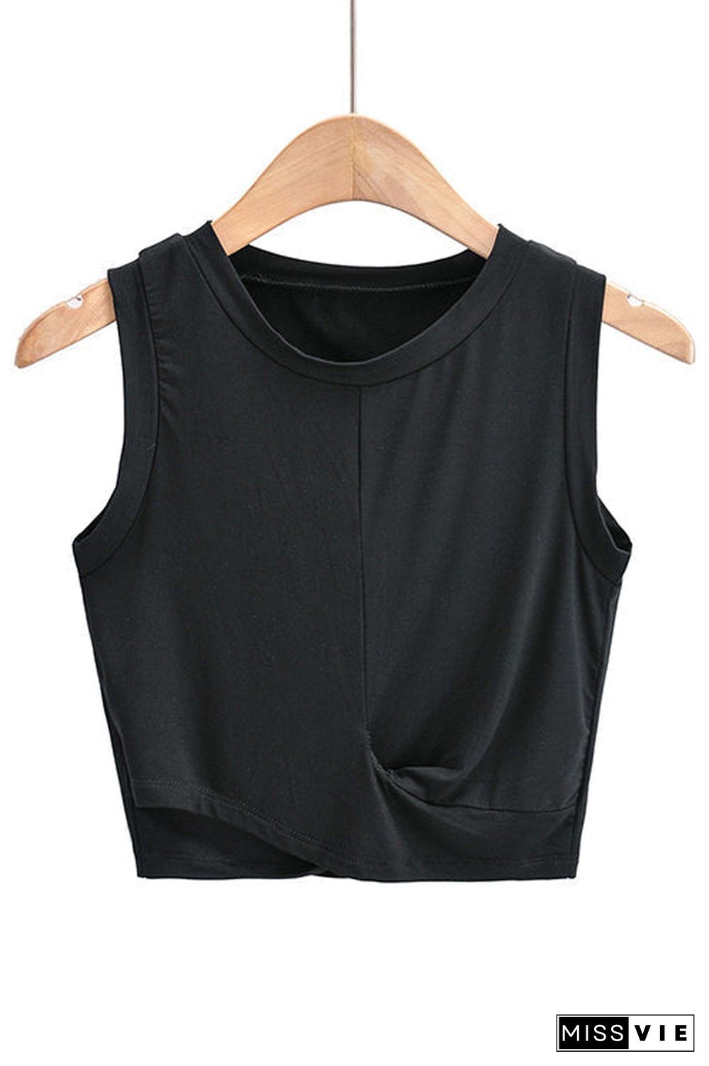 Cross O Neck Tank Top