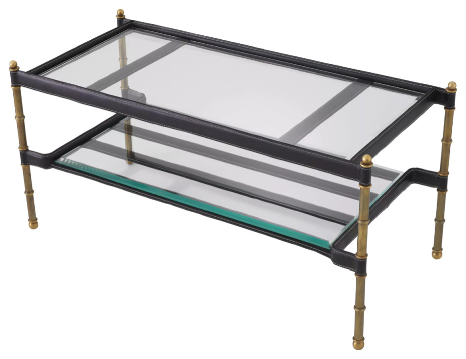 Rectangular Glass Coffee Table  Eichholtz Princess   Traditional   Coffee Tables   by Oroa   Distinctive Furniture  Houzz