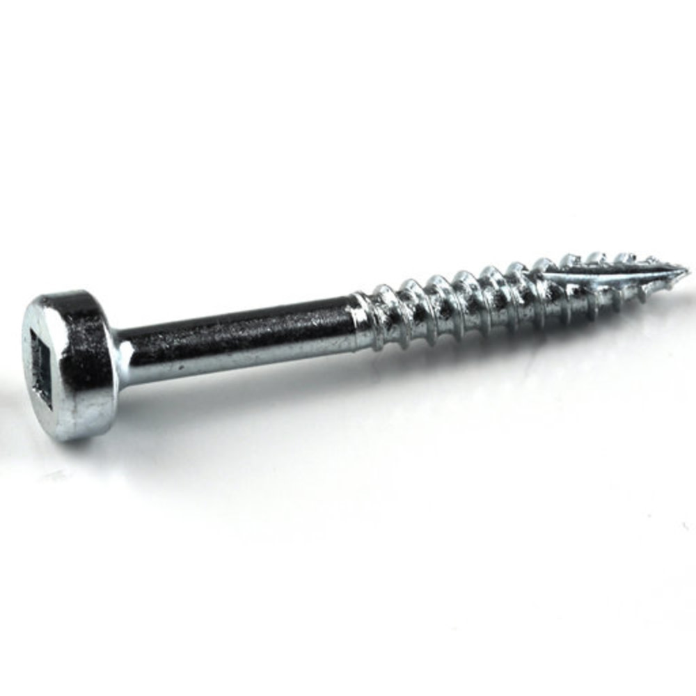 1-1/4 #6 Fine Pan-Head Zinc Pocket Screw ; 1200ct ;