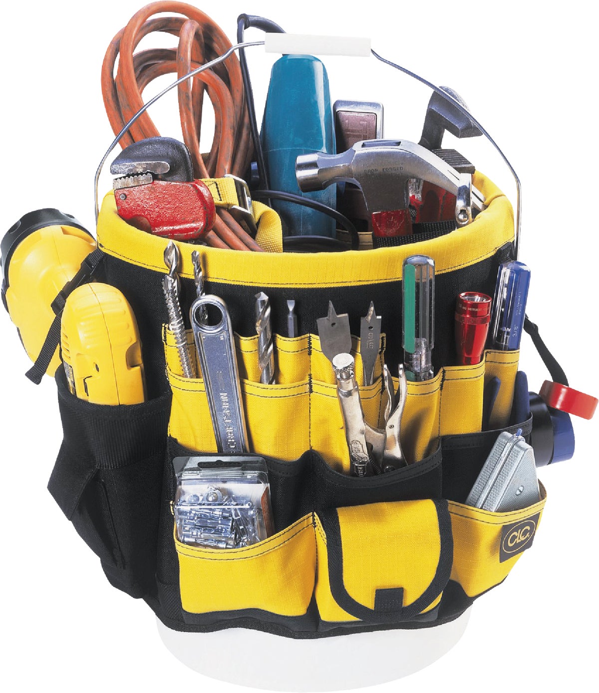 CLC Top-of-the-Line Tool Bucket Organizer Black Yellow