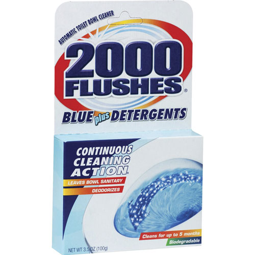 WD-40 2000 Flushes Automatic Toilet Bowl Cleaner | Powder，， Blue | WDF201020