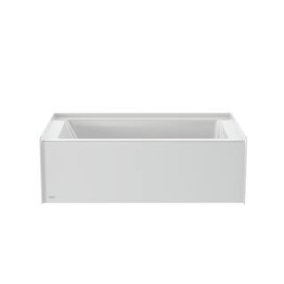 JACUZZI PROJECTA 60 in. x 36 in. Rectangular Skirted Soaking Bathtub with Right Drain in White T1S6036BRXXXXW