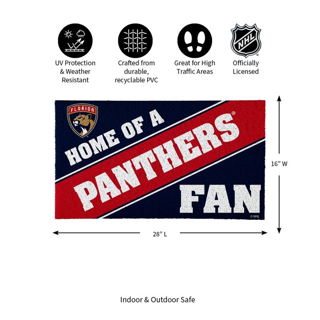 Evergreen Florida Panthers Pvc Mat Color