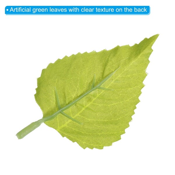 3.5x2 Artificial Green Leaves Bulk Greenery Fake Sunflower Leaves